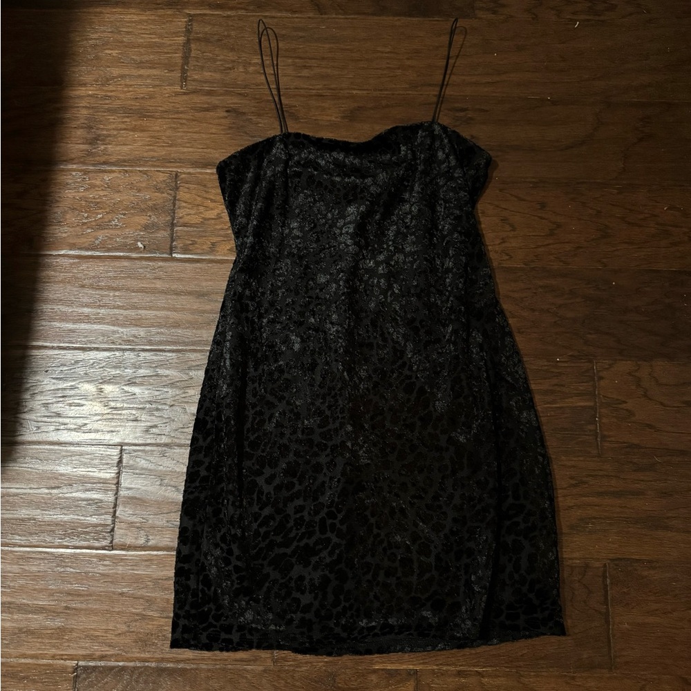 Black mini dress
